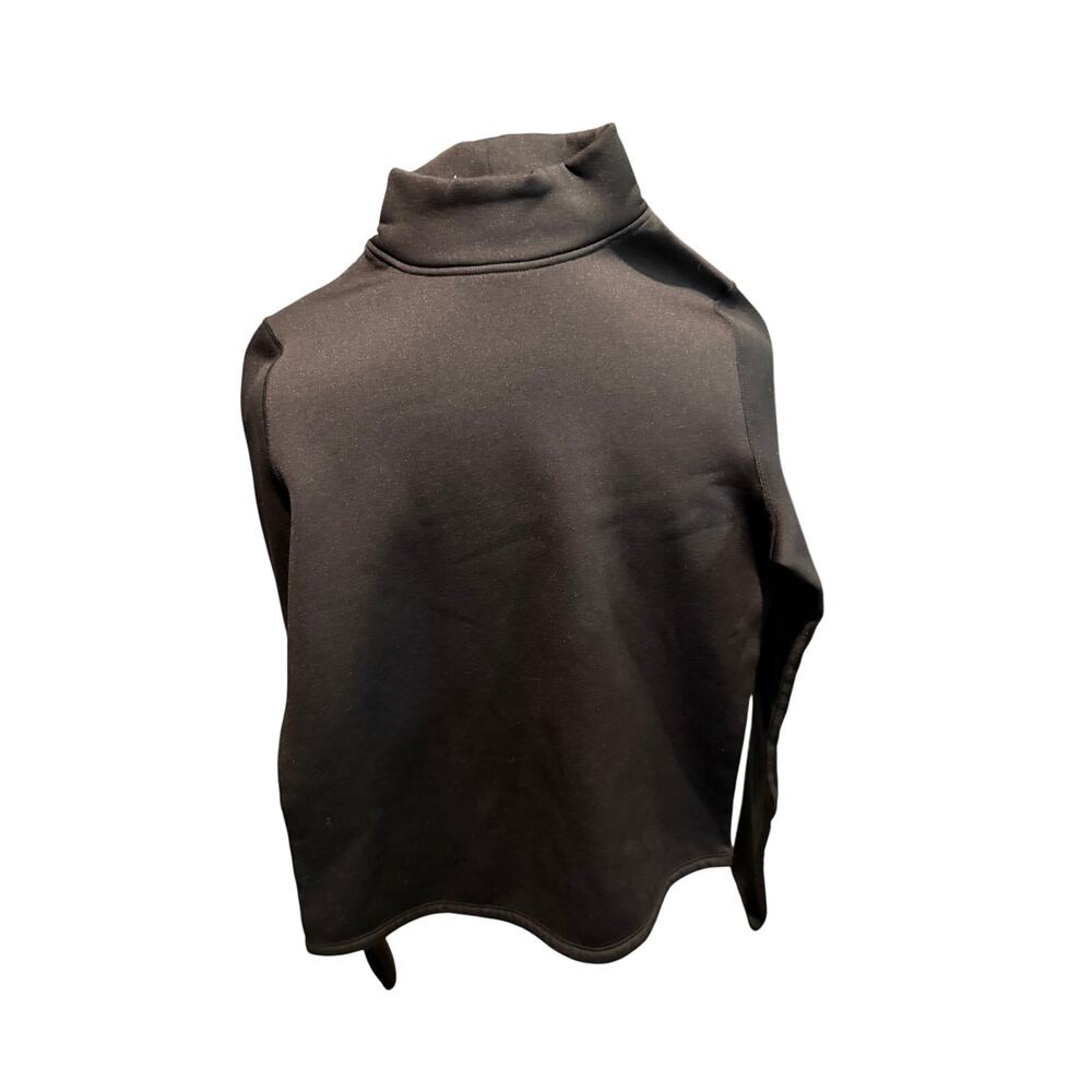 Black Thermal Long Underwear Shirt – High Neck Base Layer – Size M